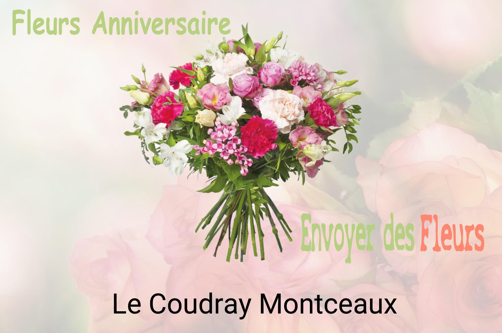 Bouquet de fleurs d’anniversaire livré à Le Coudray-Montceaux